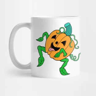 Dancing Joyful Pumpkin Pup Mug